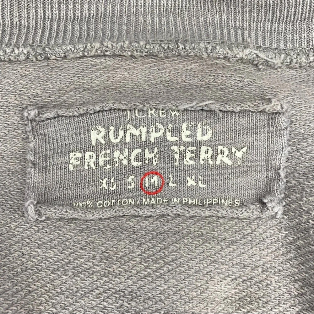 J.Crew Size Medium Women’s Rumpled French Terry Cardigan - Picture 11 of 13